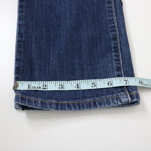 Levi’s Classic 505 Mid Rise Dark Wash Straight Jeans 30 In Inseam 12 Medium - Picture 14 of 16